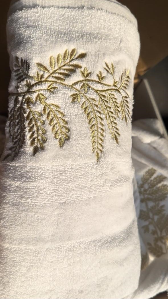 Terry velour spike bathrobe set Full collar embroidery