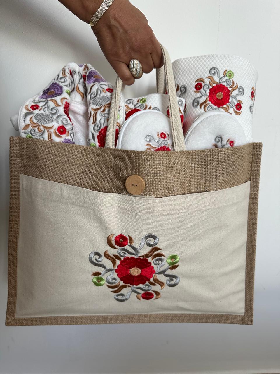 Luxury Elegant Velvet Bathrobe set