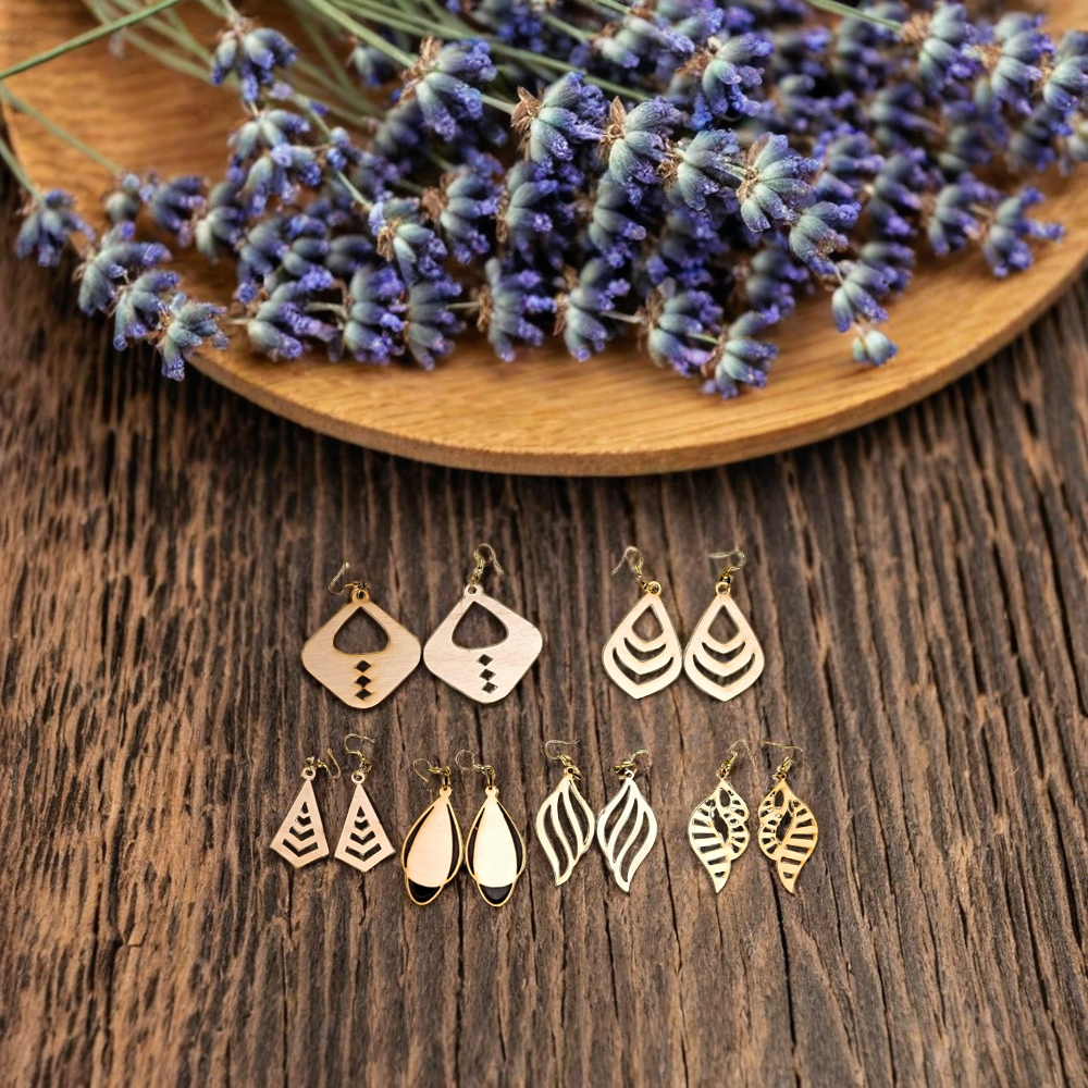 Set of Geometric Earrings