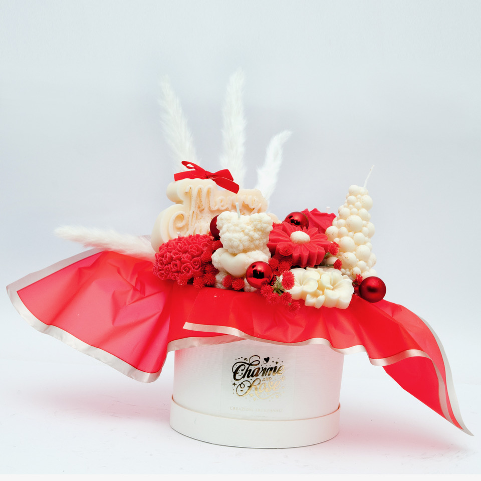 BOX DI FIORI IN CERA DI SOIA