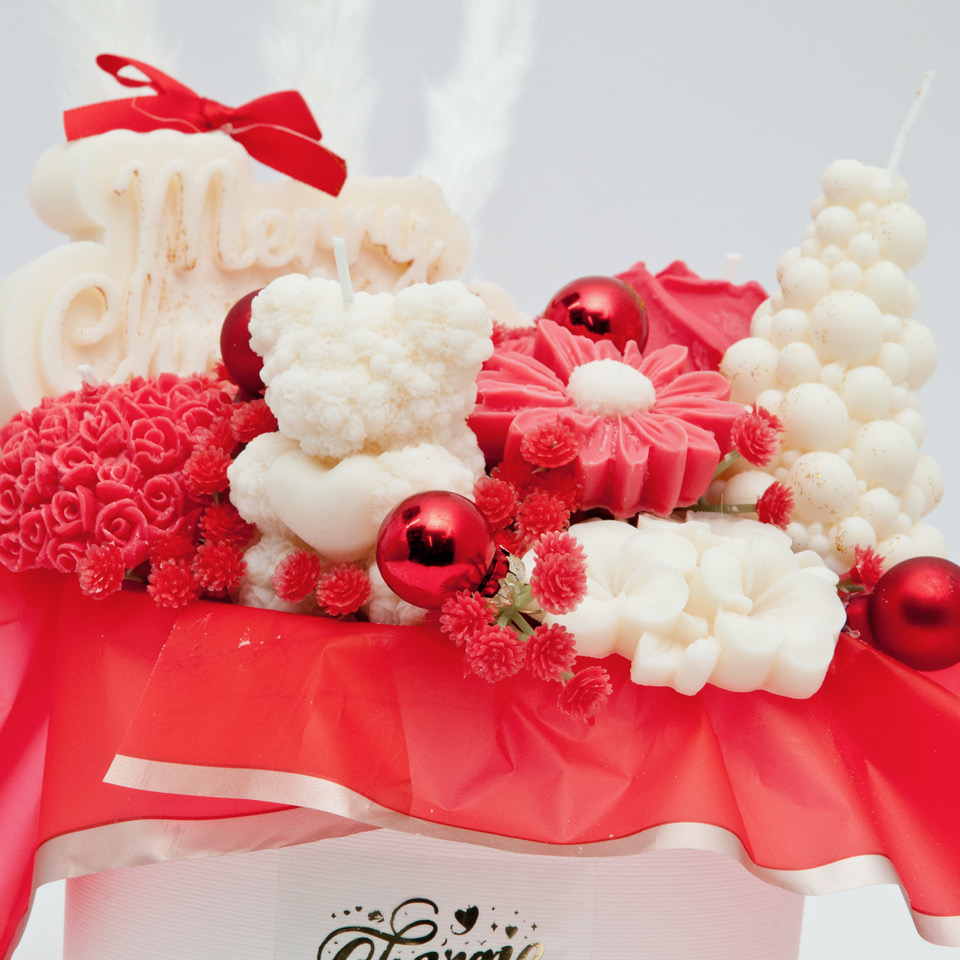 BOX DI FIORI IN CERA DI SOIA