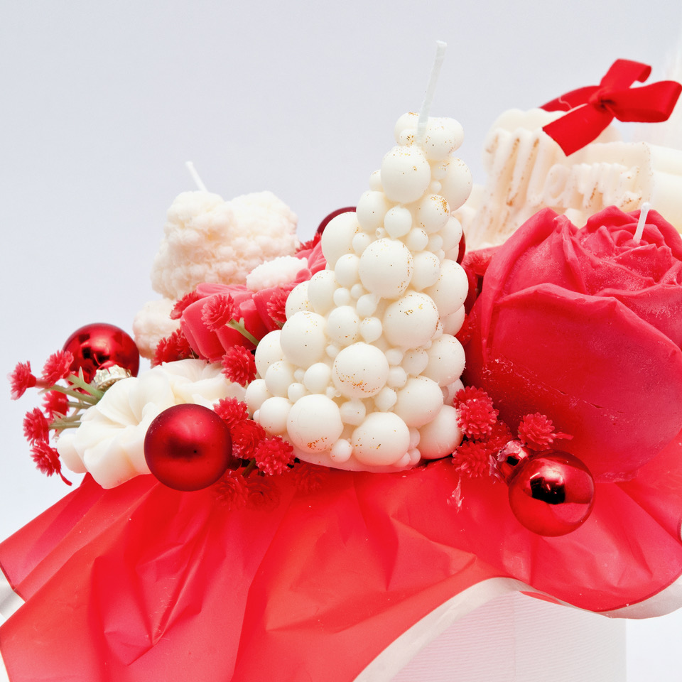 BOX DI FIORI IN CERA DI SOIA