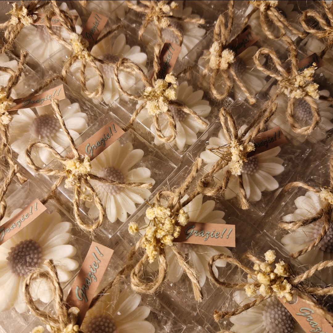 Segnaposto Margherita in Cera di Soia Profumata