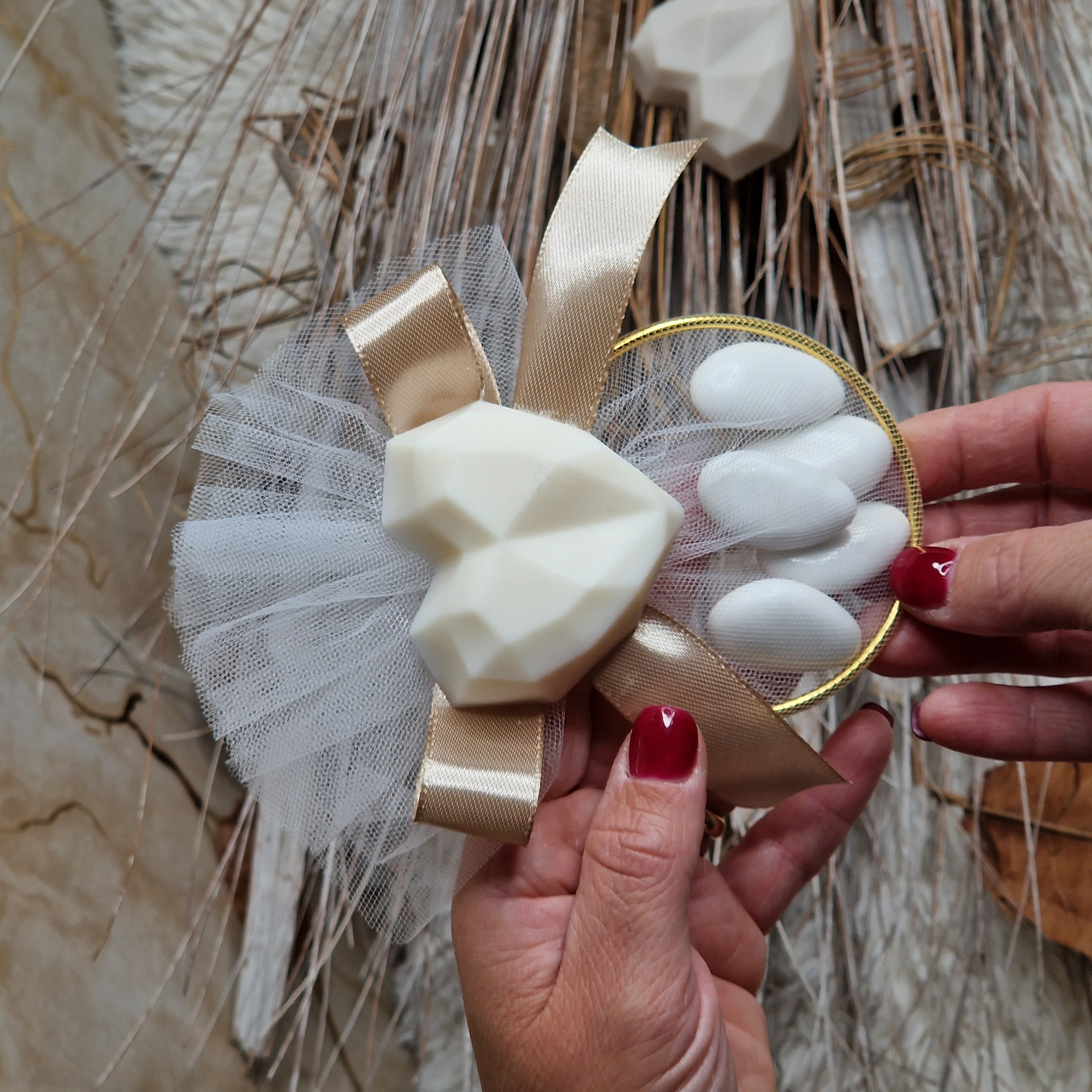 Segnaposto Cuore in Cera di Soia Profumata