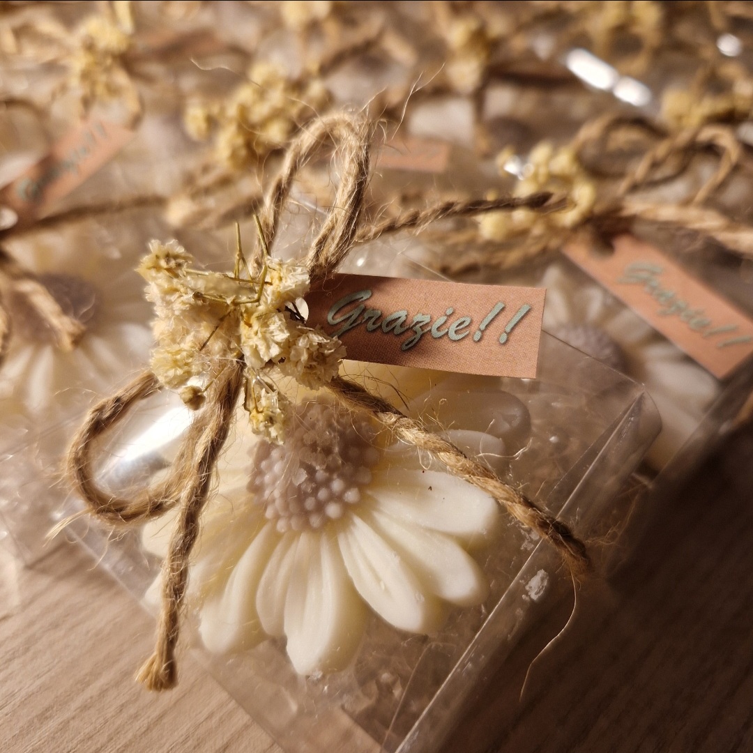 Segnaposto Margherita in Cera di Soia Profumata