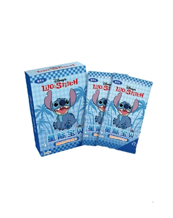 ( DISNEY ) Display Stitch Card Fun composé de 10 boosters de 5 cartes