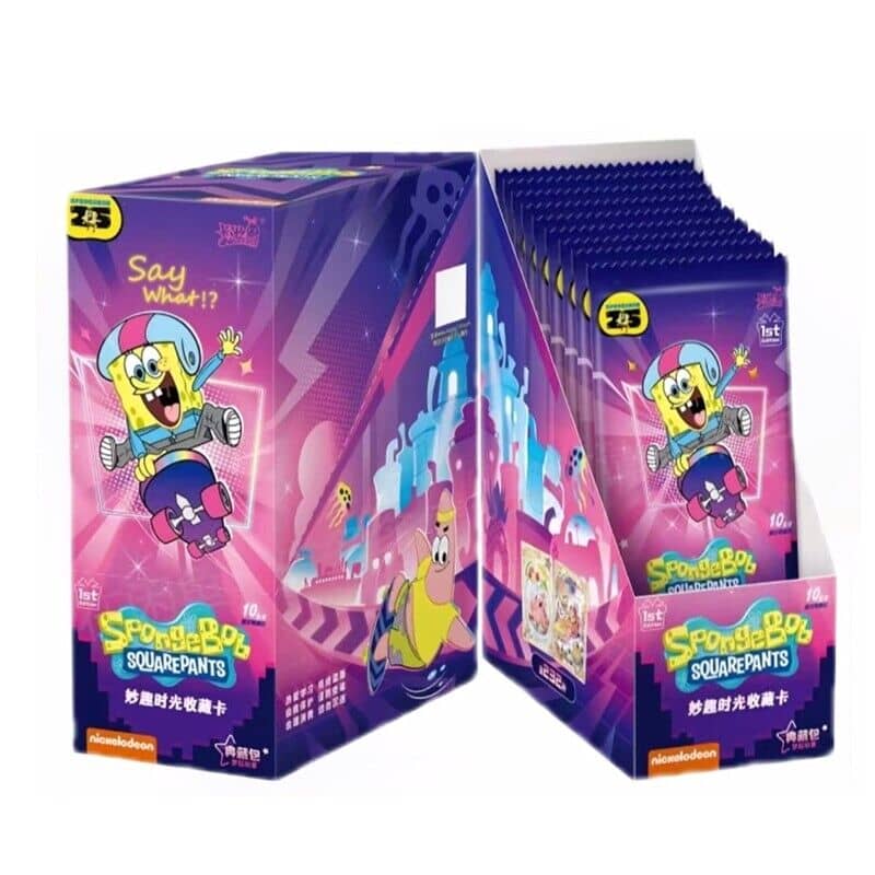 ( BOB L'EPONGE ) Display Bob L'éponge Kayou Serie 3 composé de 18 boosters de 5 cartes