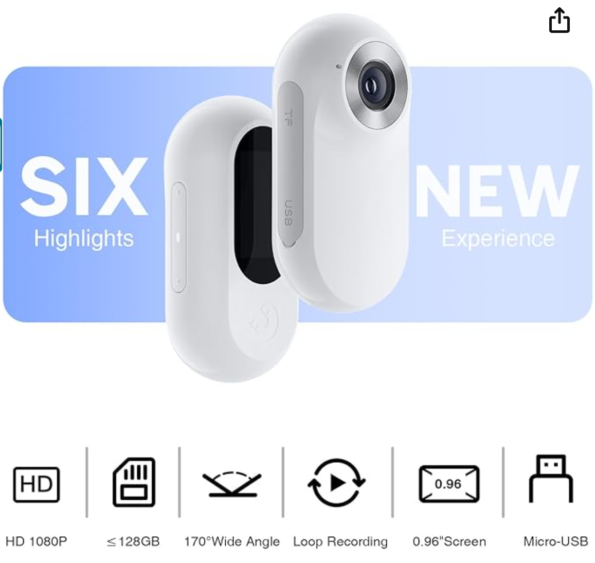 HD 1080P Cat Camera Collar,Dog Camera Collar with 32GB SD Card