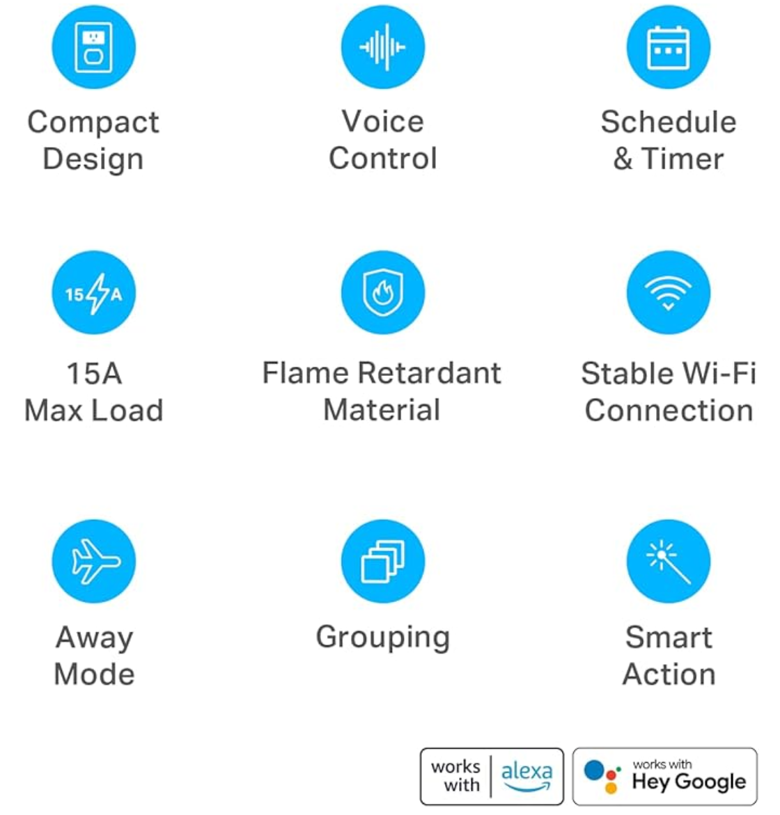 Kasa Smart Plug Mini 15A, Smart Home Wi-Fi Outlet Works with Alexa, Google Home & IFTTT, No Hub Required, UL Certified, 2.4G WiFi Only, 4-Pack(EP10P4) , White