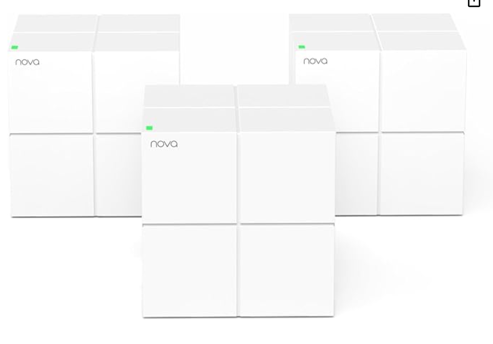 Tenda Nova Mesh WiFi System MW6 - Covers up to 6000 sq.ft - AC1200 Whole Home WiFi Mesh System - Gigabit Dual-Band Mesh Network for 90 Devices - Replaces Wireless Router and WiFi Extender - 3-Pack