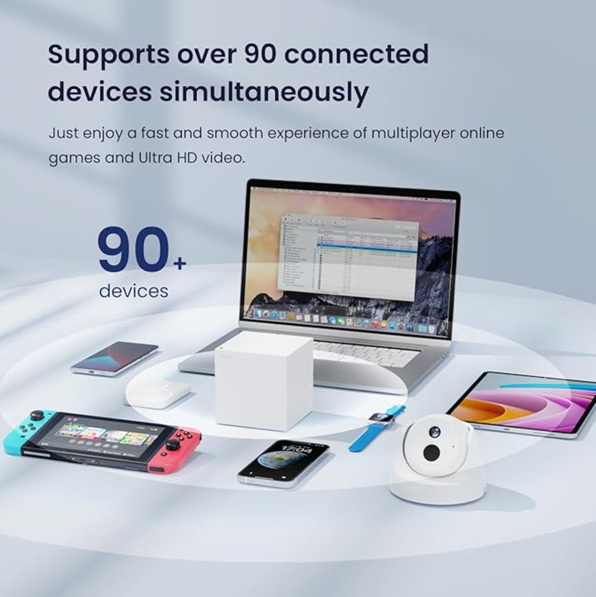 Tenda Nova Mesh WiFi System MW6 - Covers up to 6000 sq.ft - AC1200 Whole Home WiFi Mesh System - Gigabit Dual-Band Mesh Network for 90 Devices - Replaces Wireless Router and WiFi Extender - 3-Pack