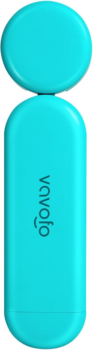 VAVOFO USB Rechargeable Book Light, Blue Light Blocking, Amber Light Clip On Bookmark Shaped Reading Light, Eye Care 6 LEDs Book Light for Bookworms Reading in Bed with 9 Lighting Modes (Blue)