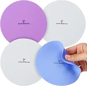  Roll over image to zoom in       3+ Jar Opener (4PK) - Rubber Jar Gripper for Weak Hands - Bottle Opener for Arthritic Hands - Jar/Lid Opener Gripper Pad - Non Tear - Coaster - Trivet