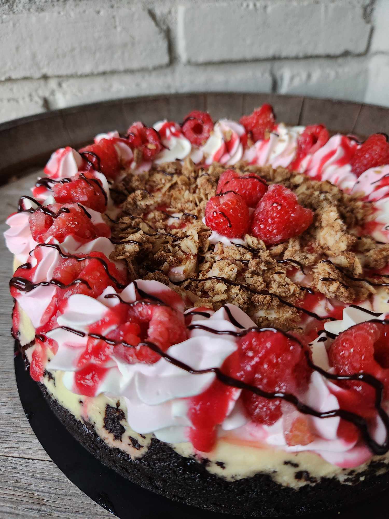 Raspberry Neapolitan Cheesecake 