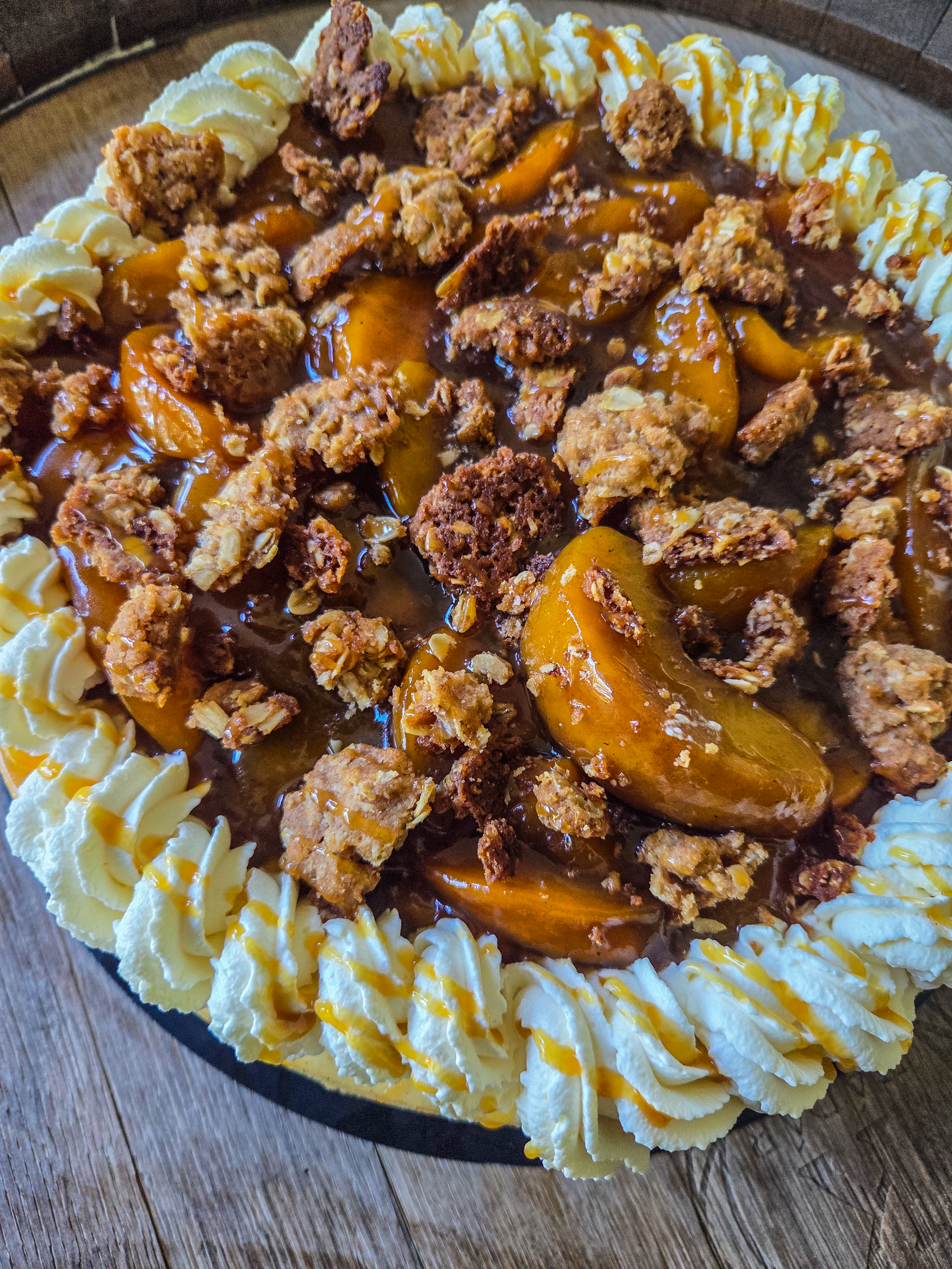 Peach Cobbler Cheesecake 