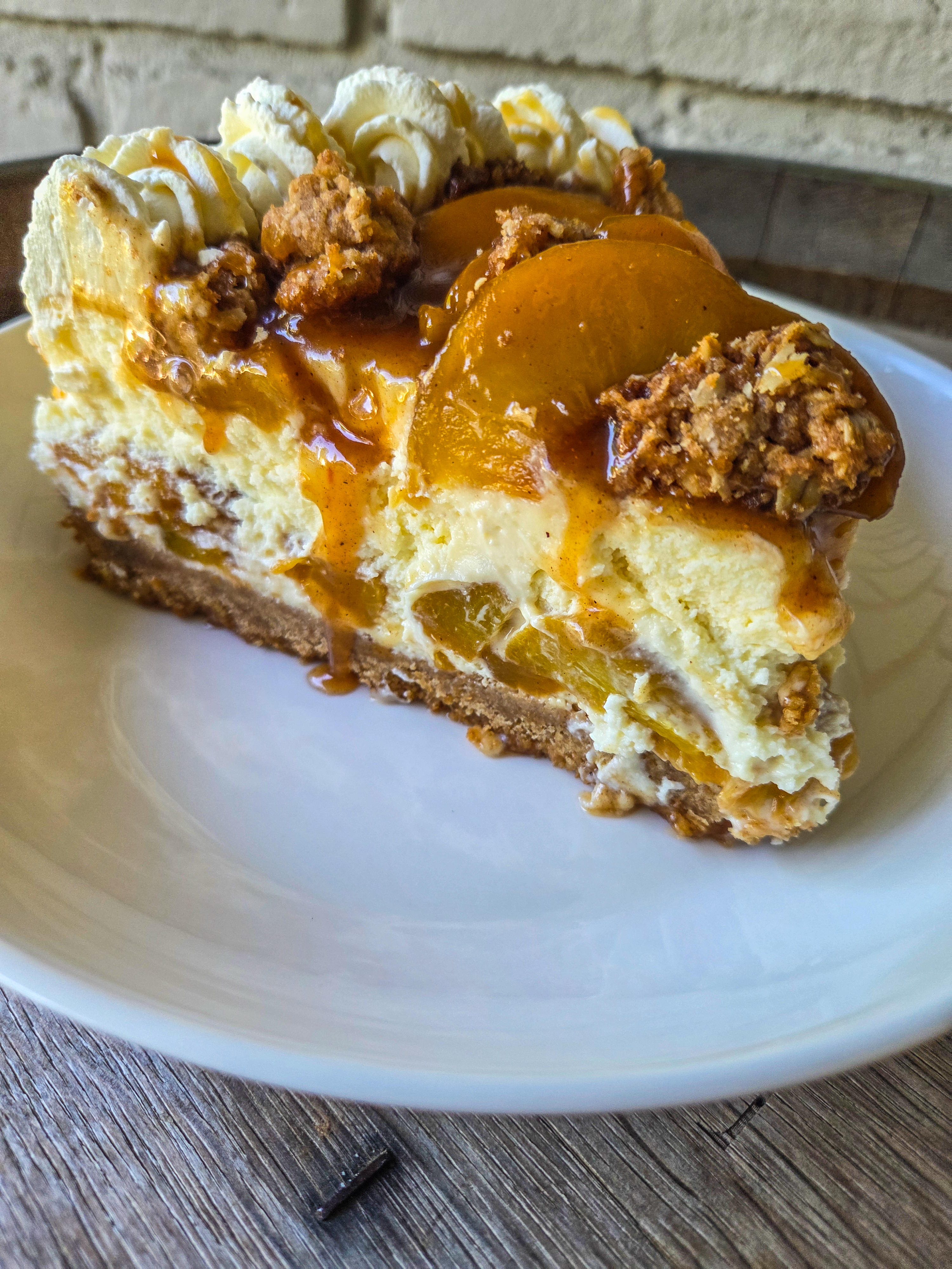 Peach Cobbler Cheesecake 