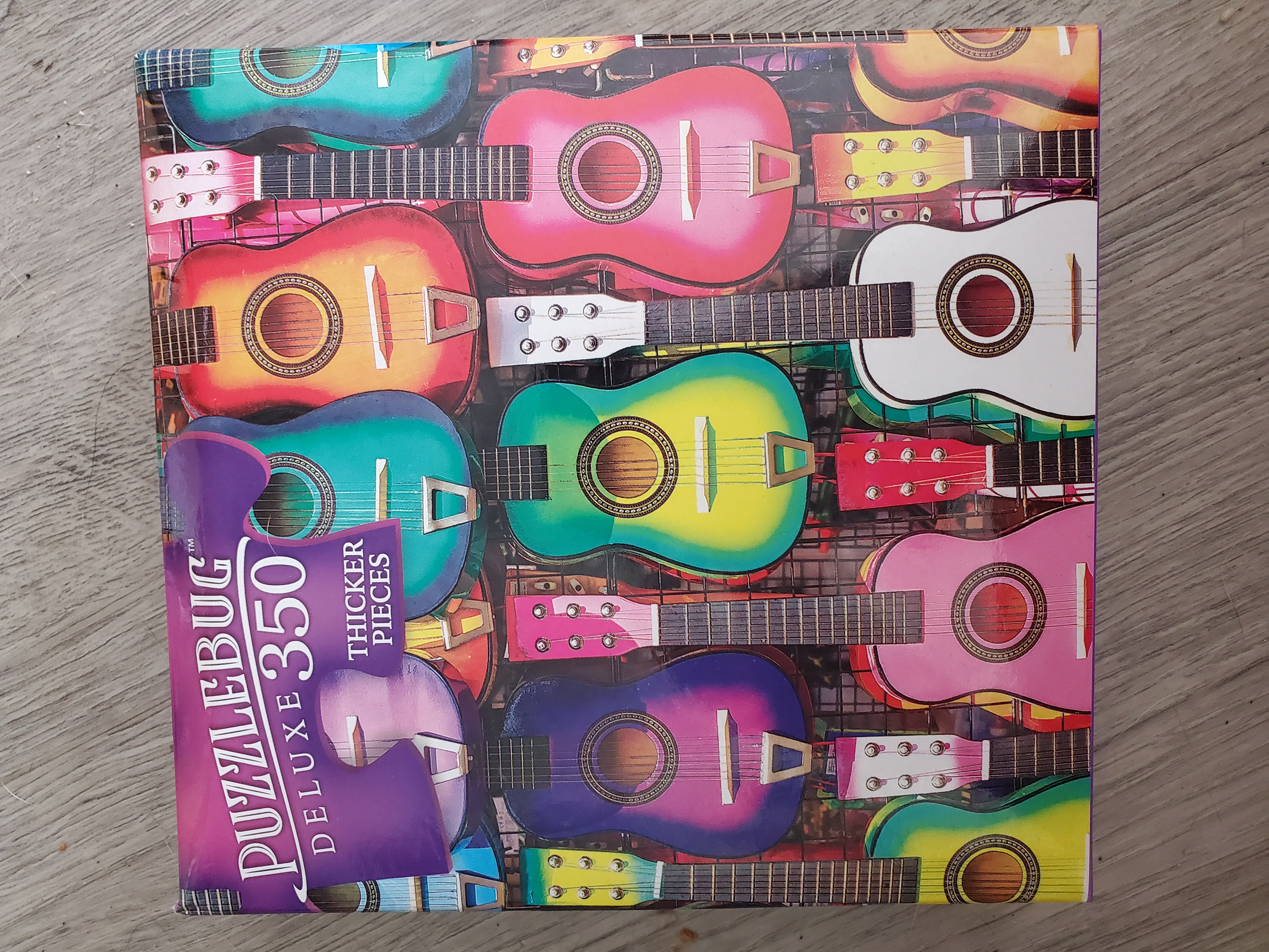 Colourful Hanging Guitars