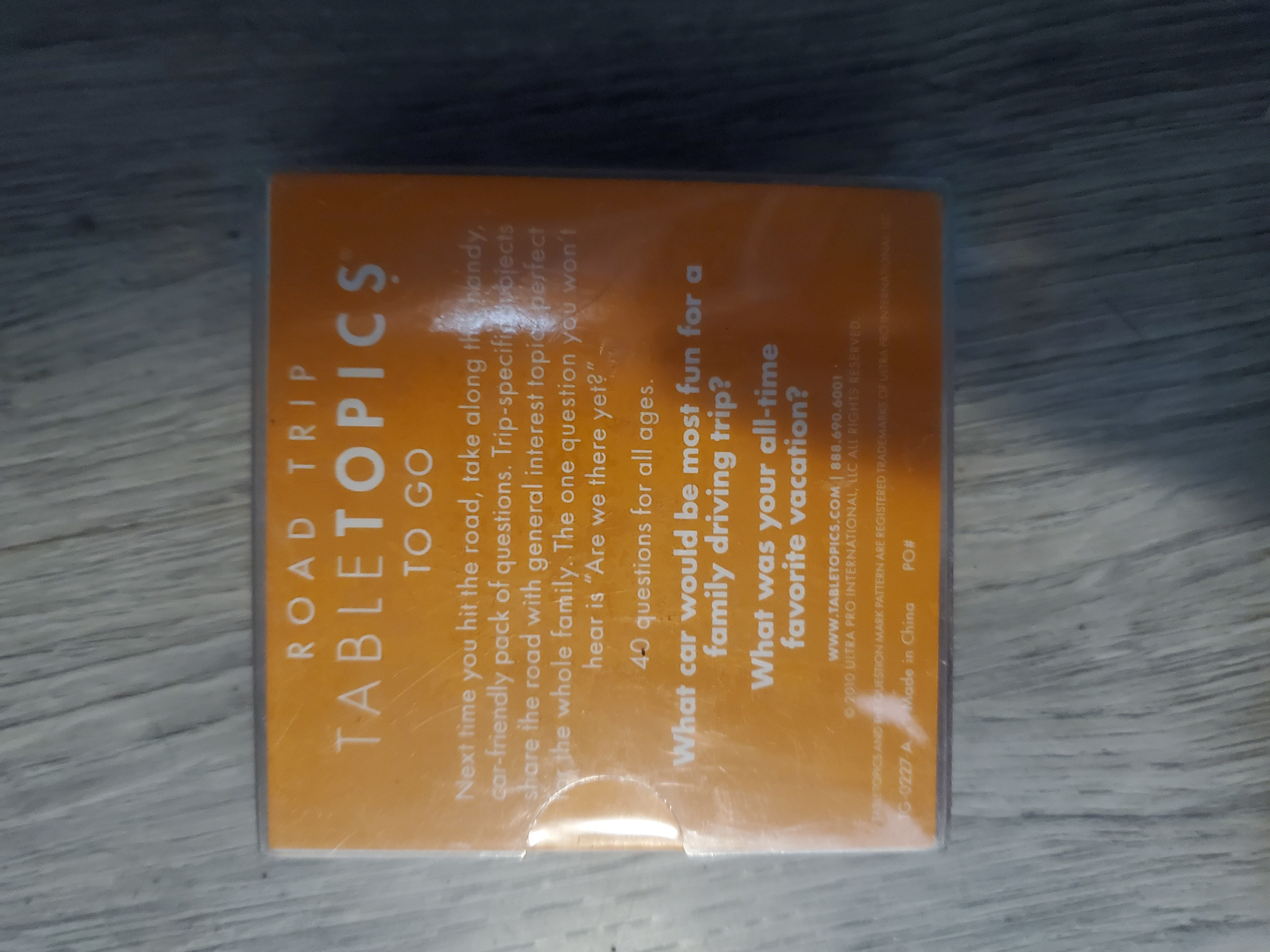 Road Trip Tabletopics To Go