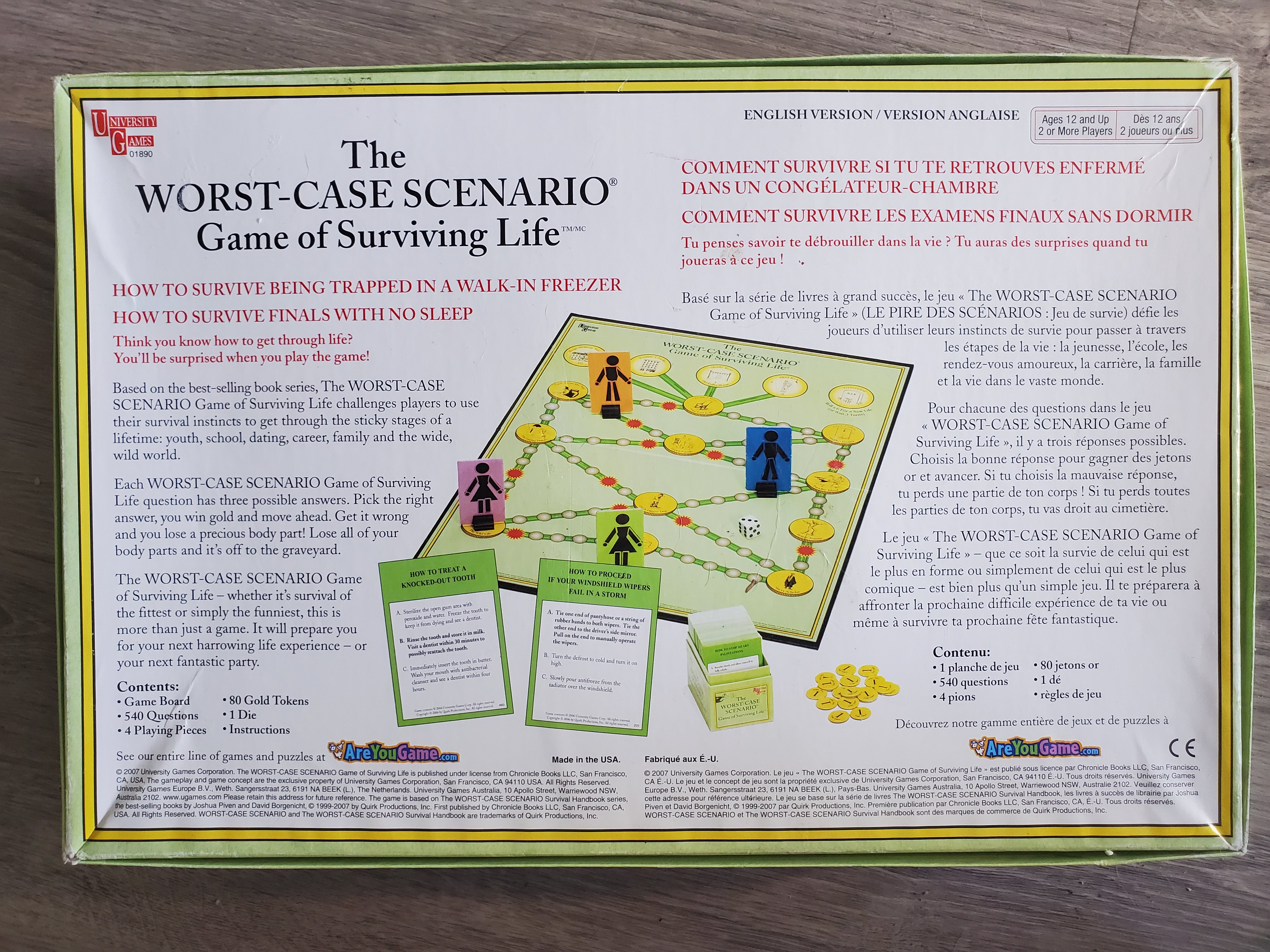The Worst Case Scenario Game of Surviving Life