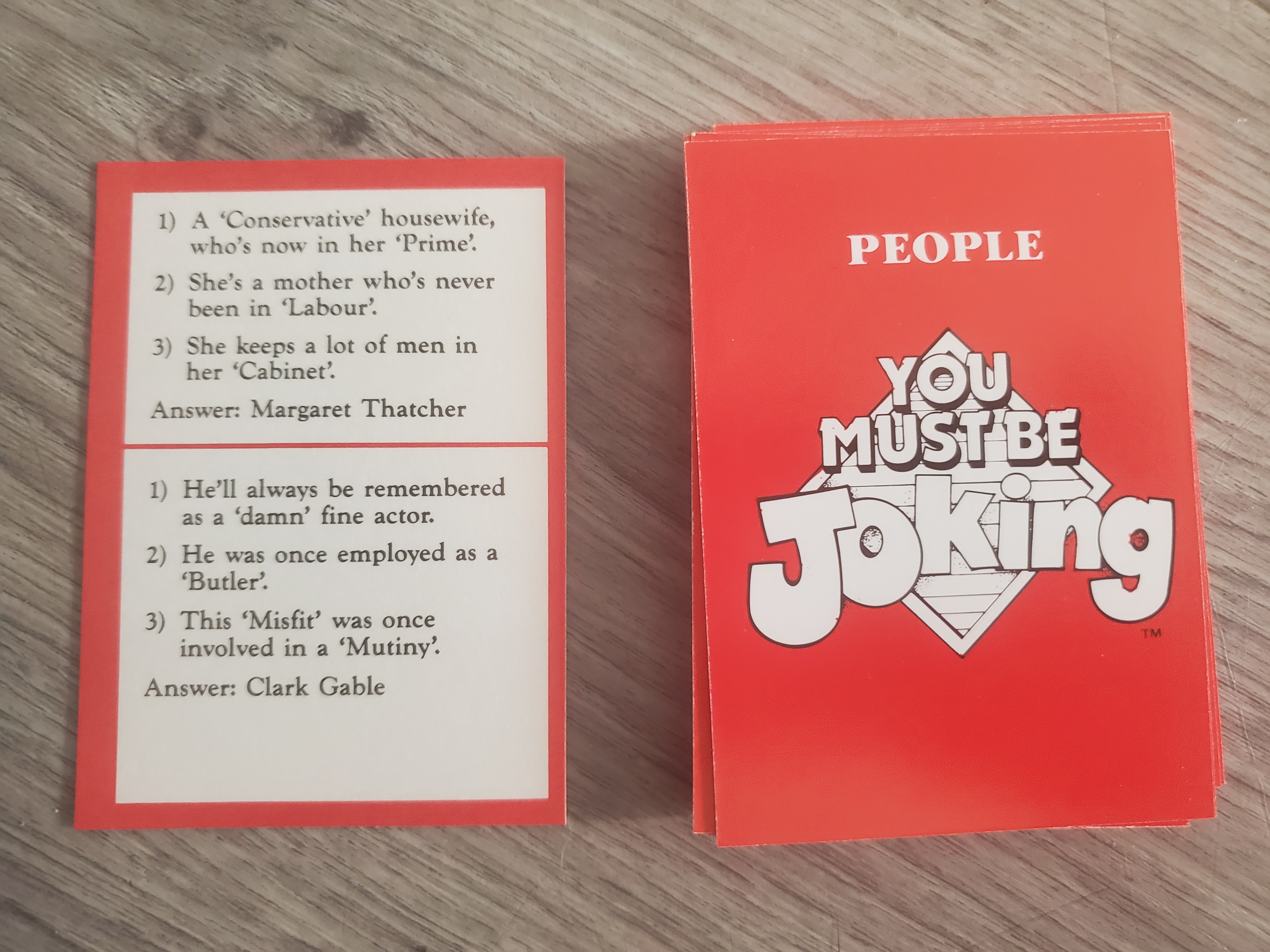 You Must Be Joking cards
