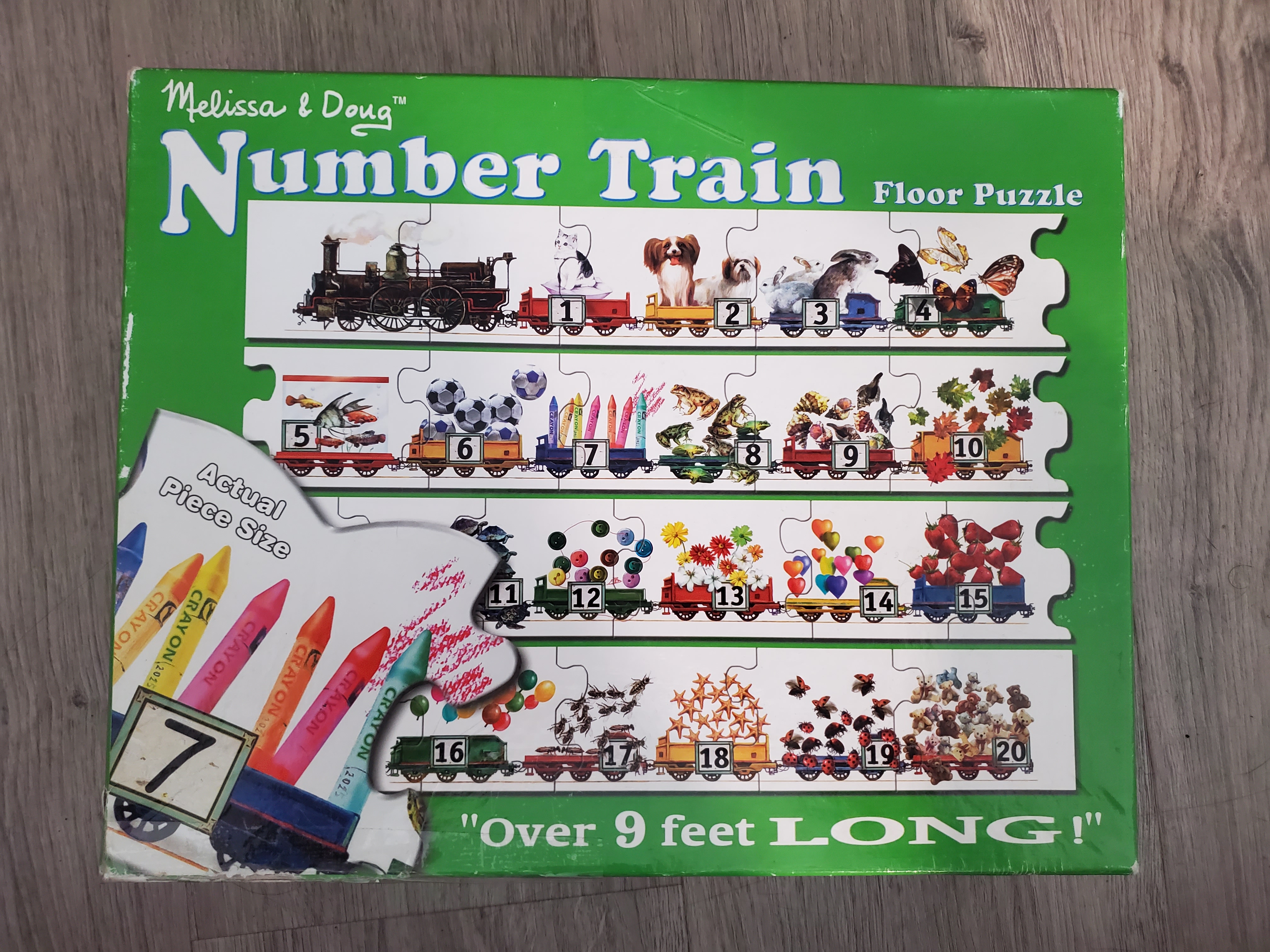 Number Train Floor Puzzle