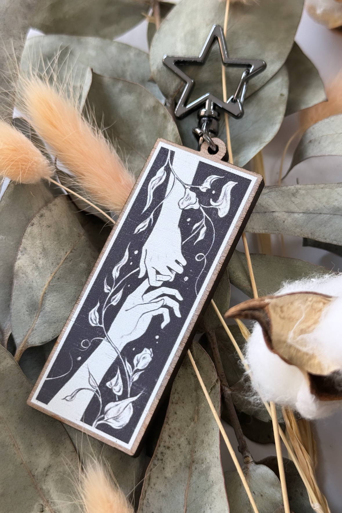 Wooden Keychain Manga