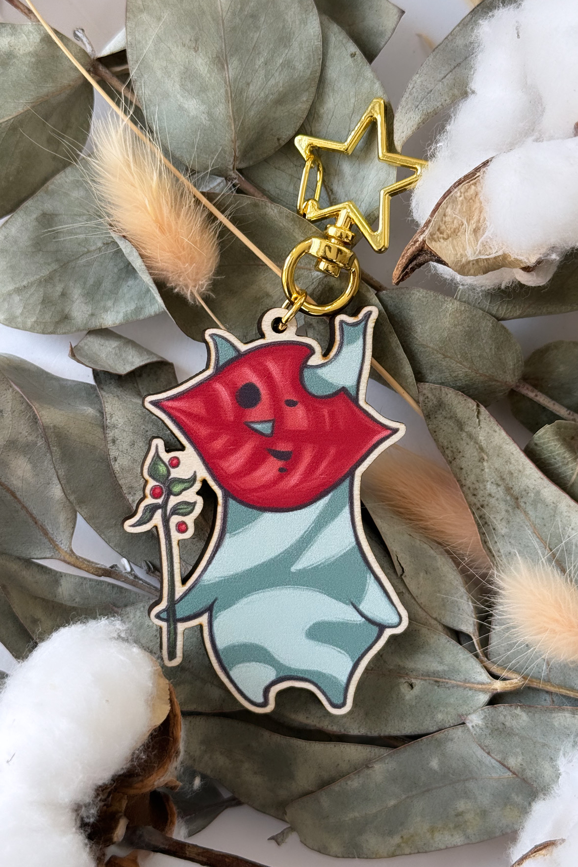 Wooden Keychain Ya-ha-ha!