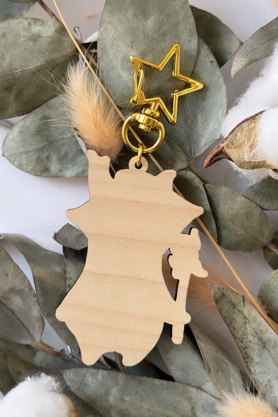 Wooden Keychain Ya-ha-ha!