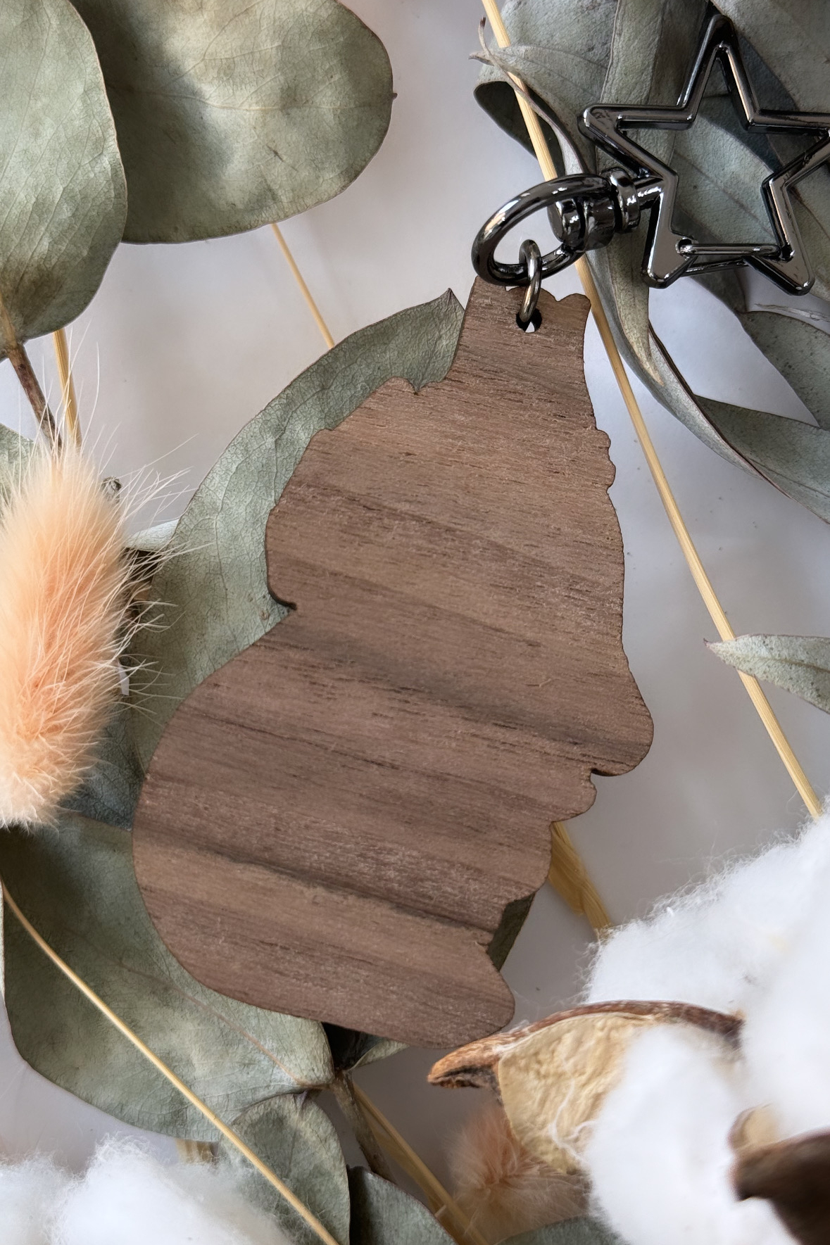 Wooden Keychain Cyno