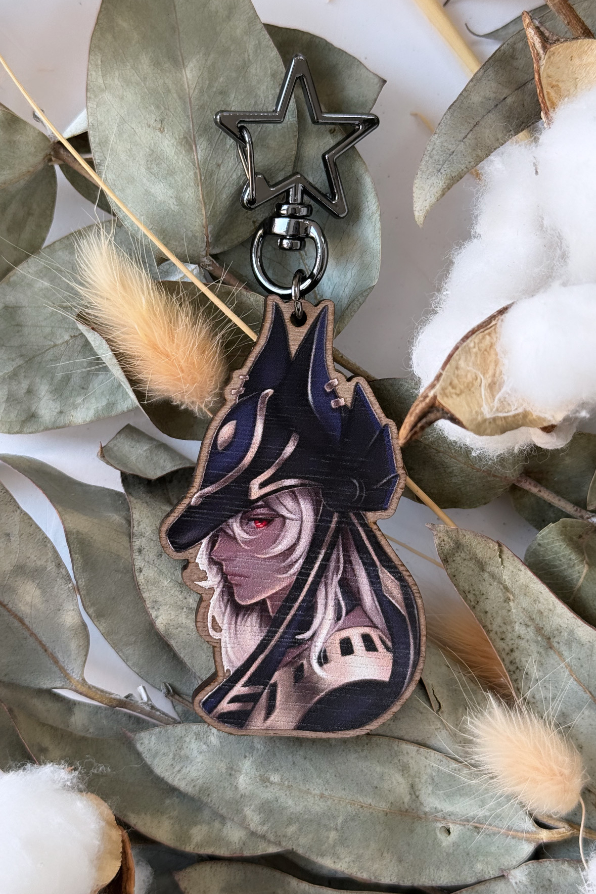 Wooden Keychain Cyno