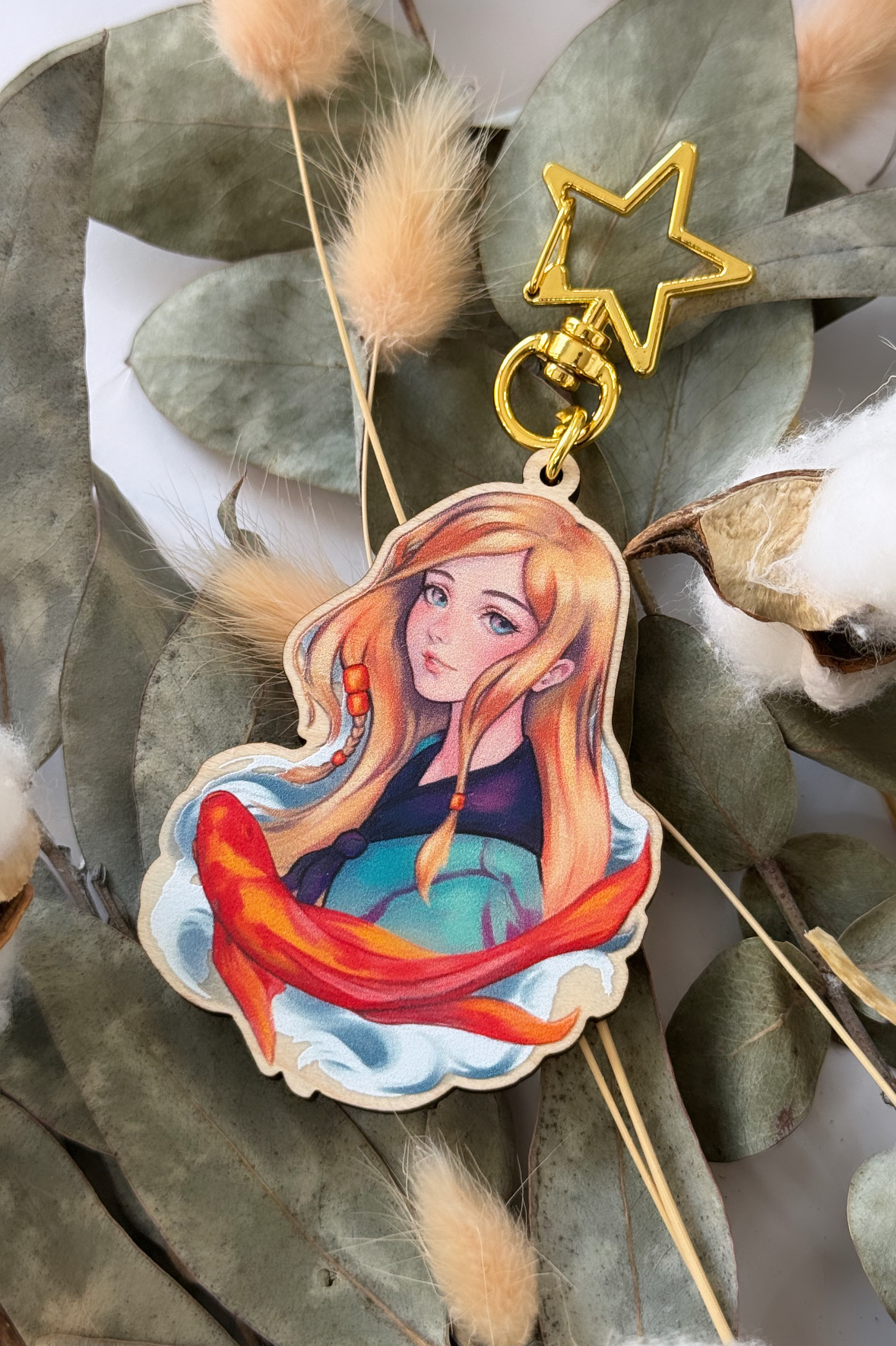 Wooden Keychain Mina