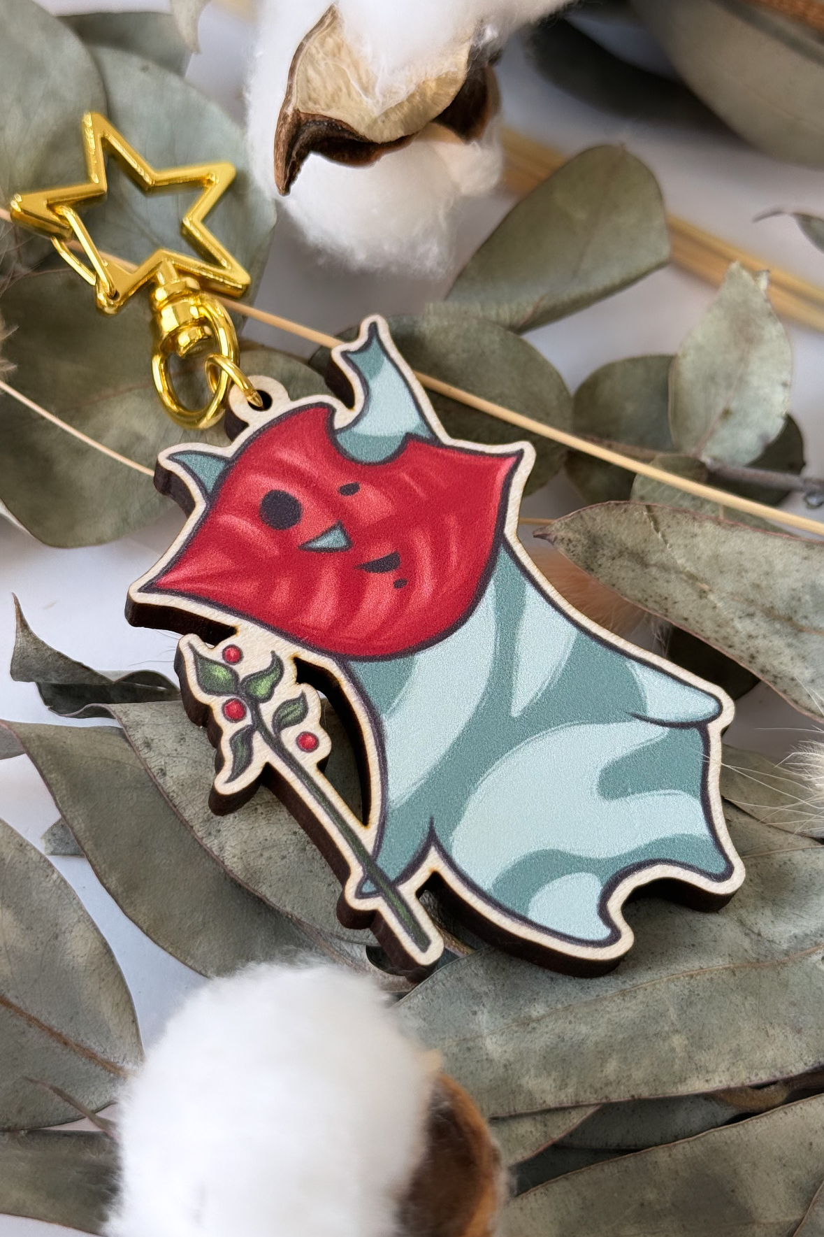 Wooden Keychain Ya-ha-ha!