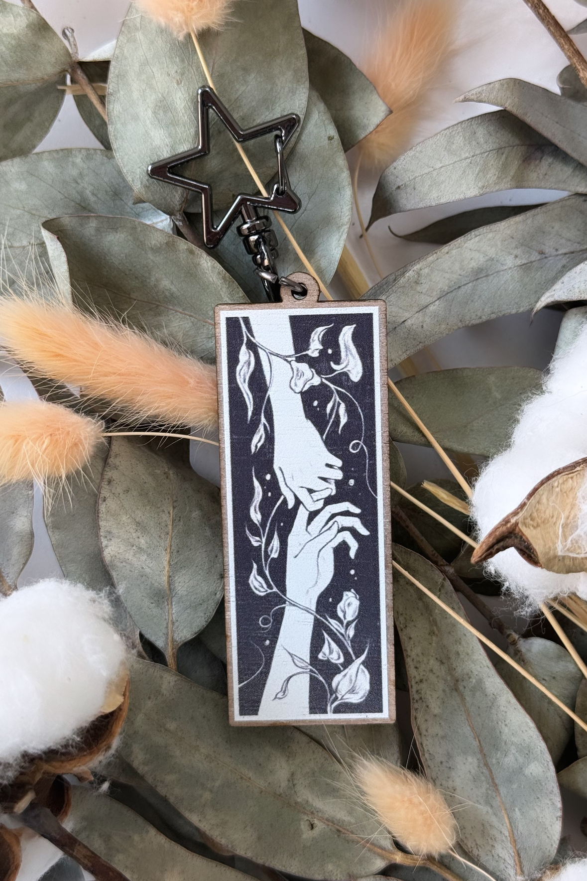 Wooden Keychain Manga