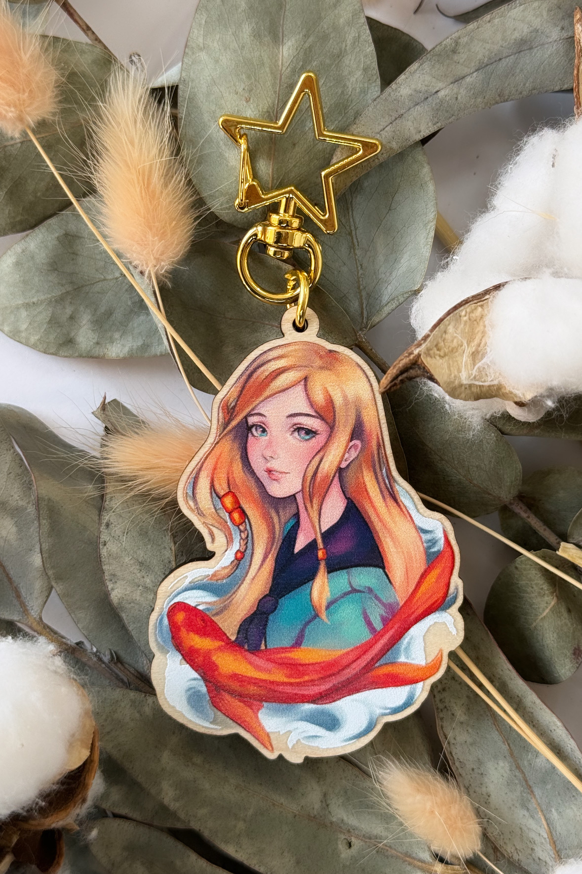 Wooden Keychain Mina