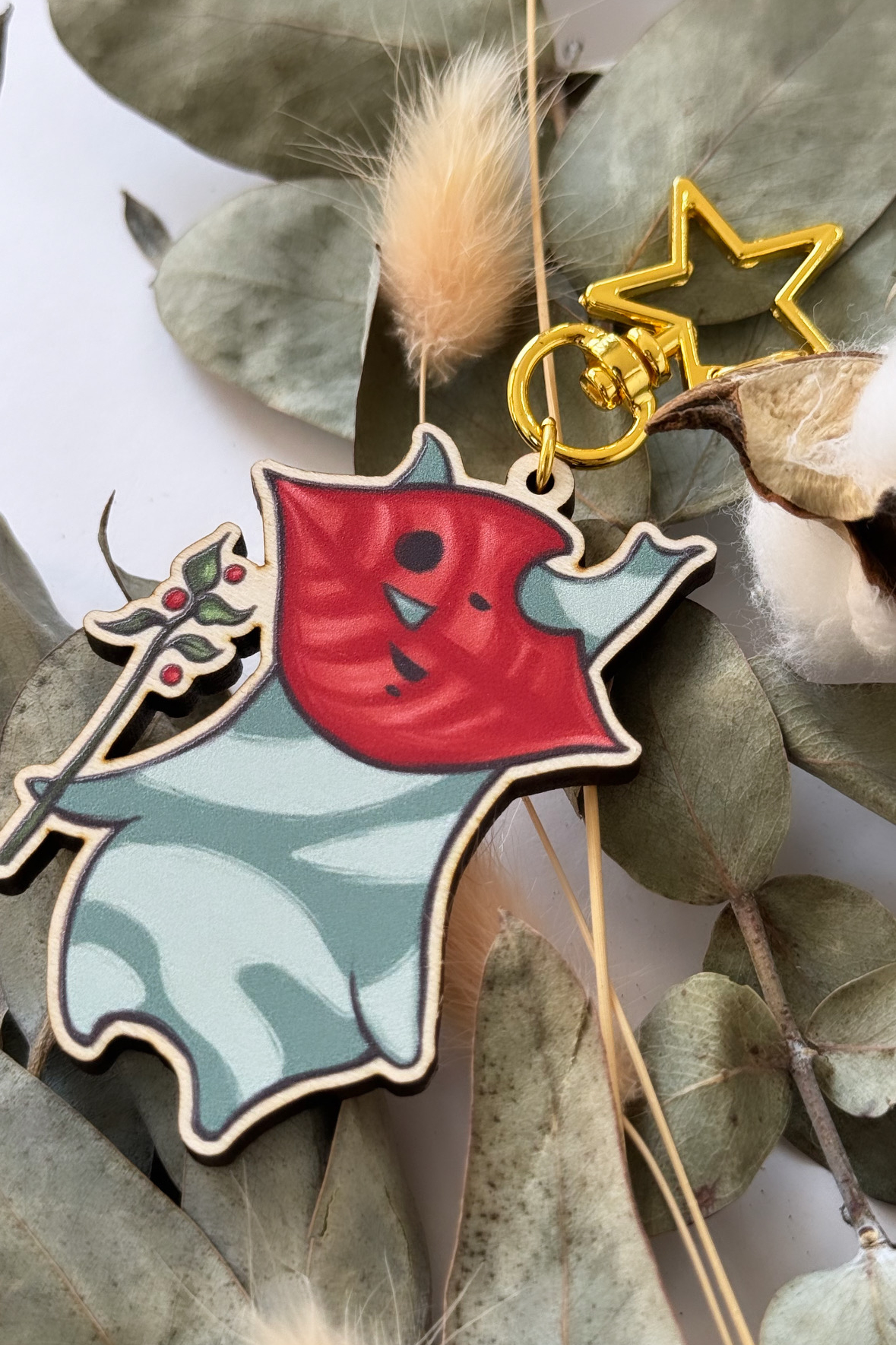 Wooden Keychain Ya-ha-ha!