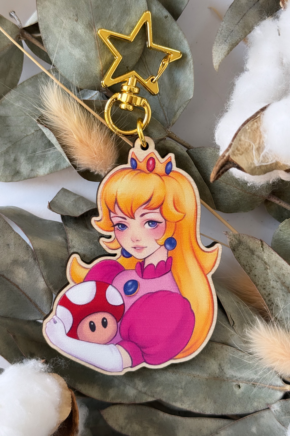 Wooden Keychain Princess