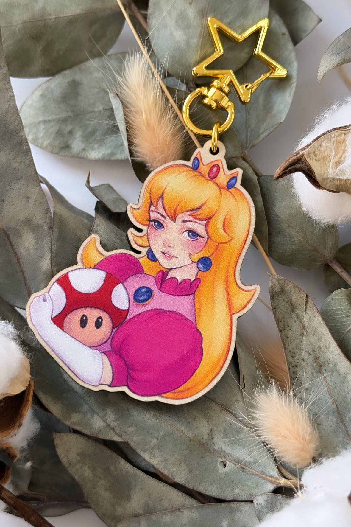 Wooden Keychain Princess