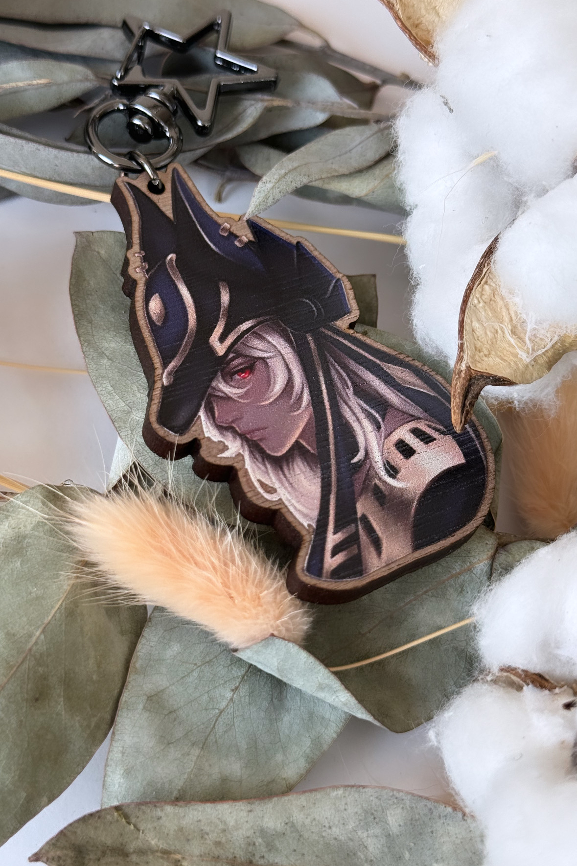 Wooden Keychain Cyno