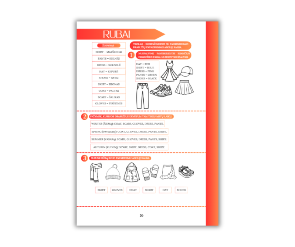 Anglų kalbos pratybų sąsiuvinis I dalis