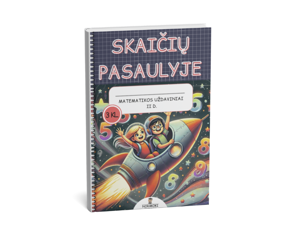 Skaičių pasaulyje 3 klasei, 2 dalis