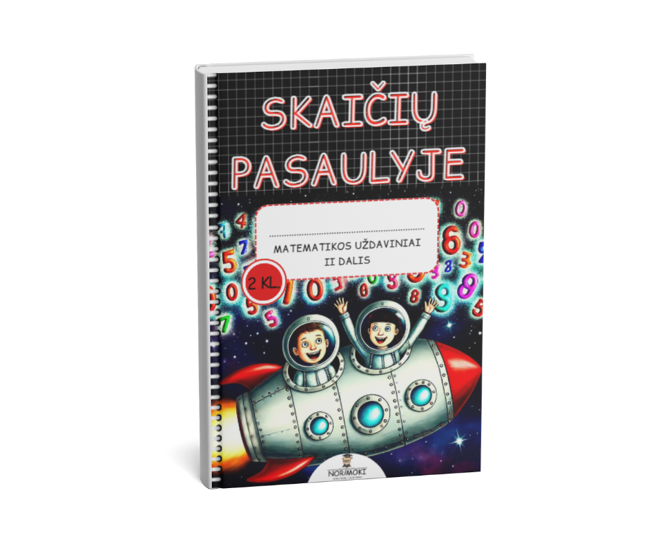 Skaičių pasaulyje 2 klasei, 2 dalis