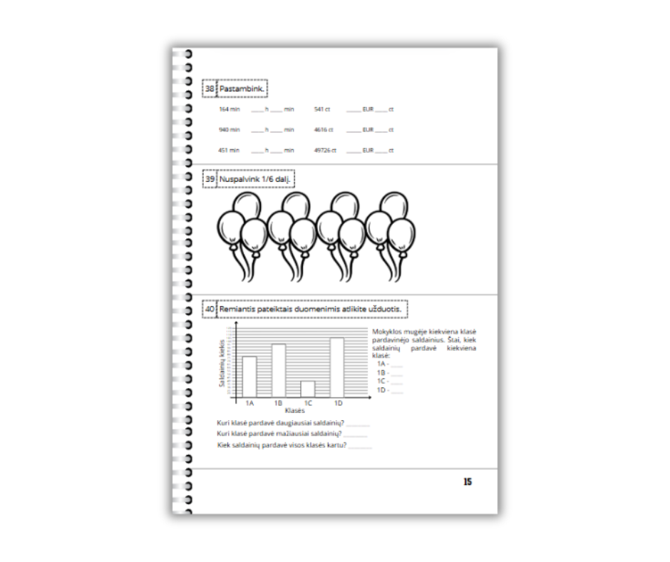 Skaičių pasaulyje 4 klasei, 1 dalis