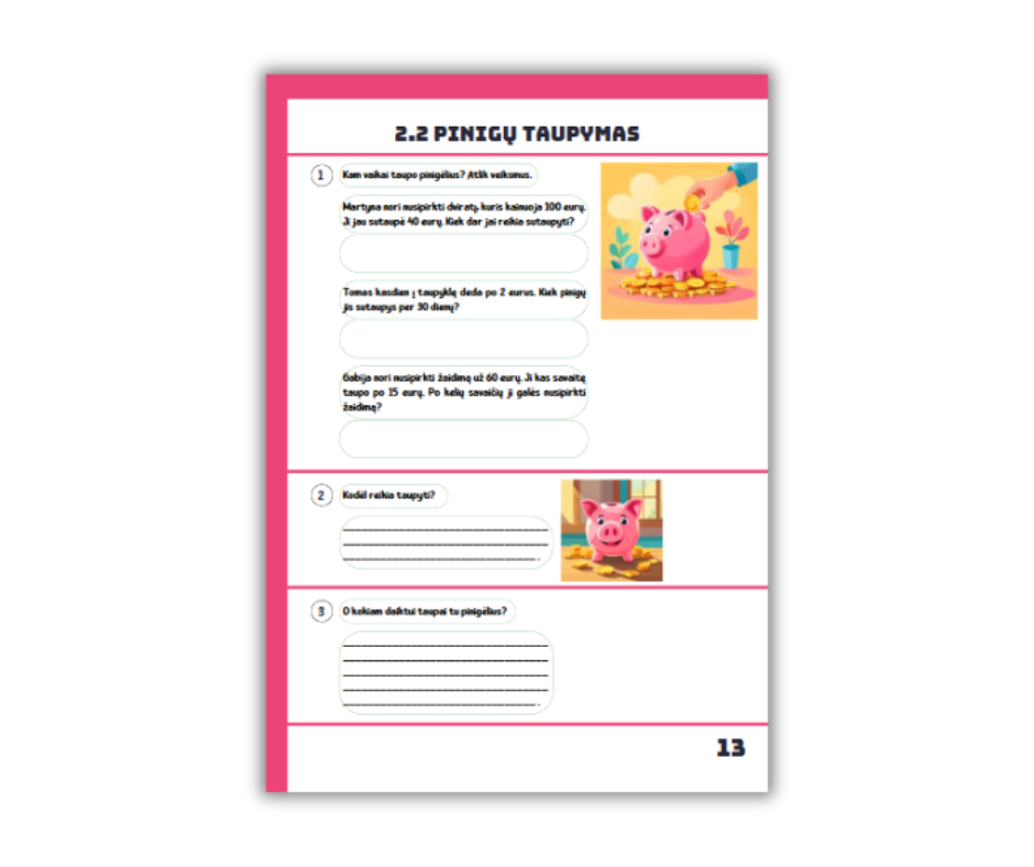 Pinigai ir aš. Finansinis raštingumas