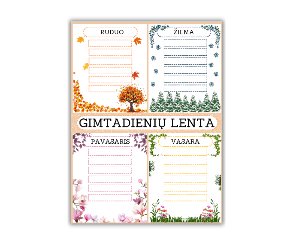 Gimtadienio plakatai