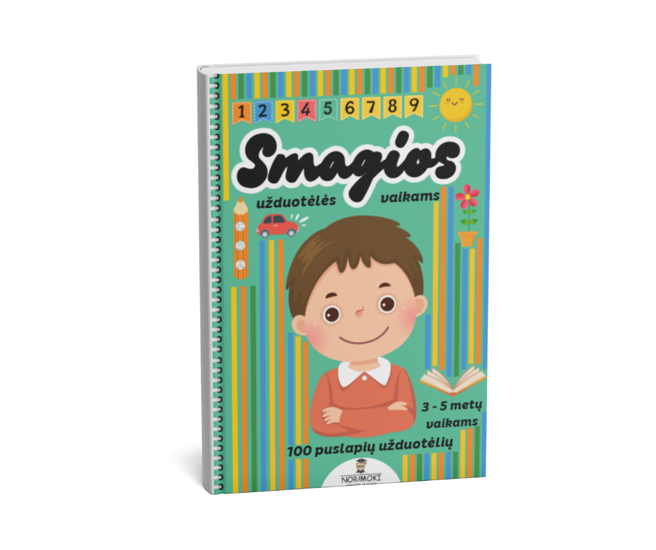 Smagios užduotėlės vaikams. 3-5 metų vaikams.
