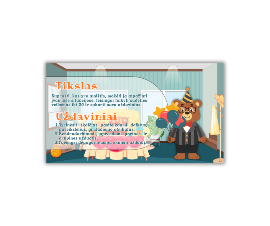 El. Pamokėlė. Sudėtis iki 20