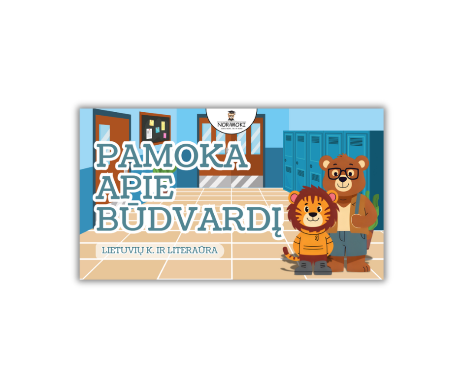 Pamoka apie būdvardį 1–4 kl. mokiniams