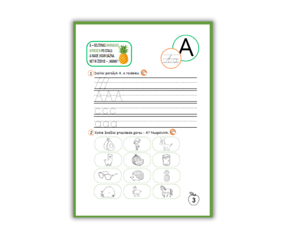 Pirmoji mano abėcėlė