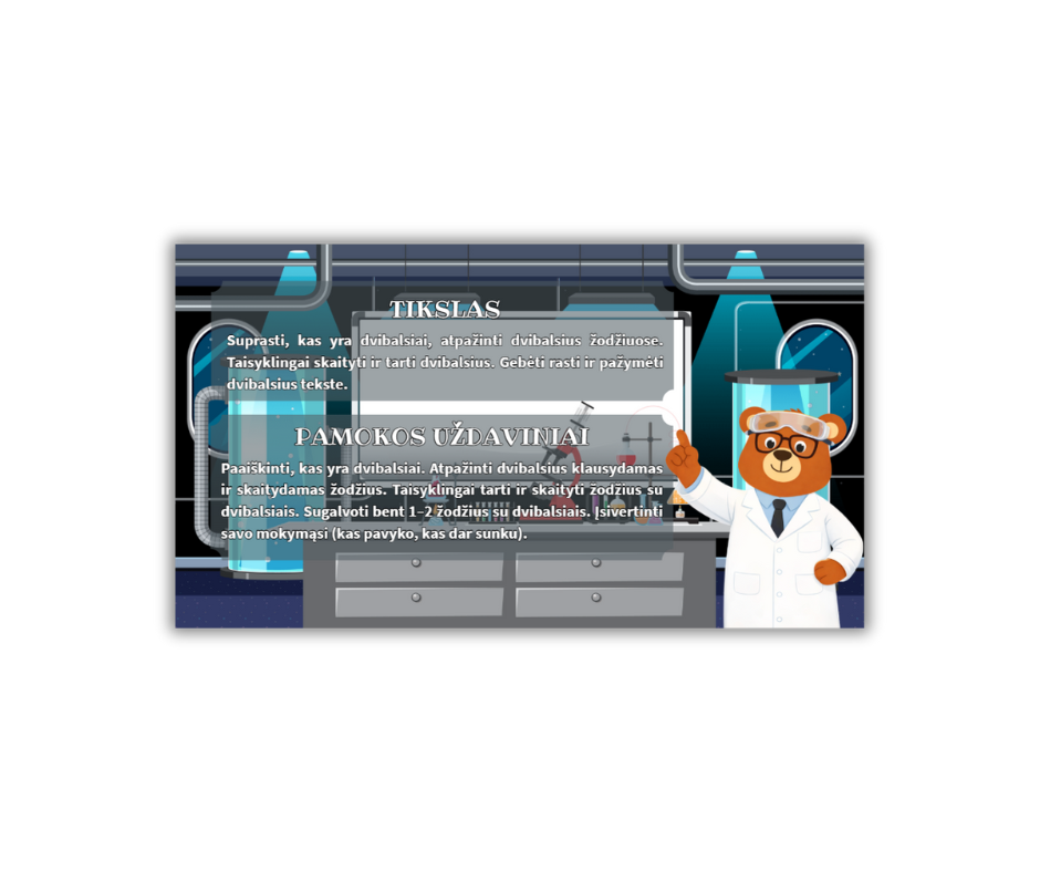 El. pamokėlė. Dvibalsiai