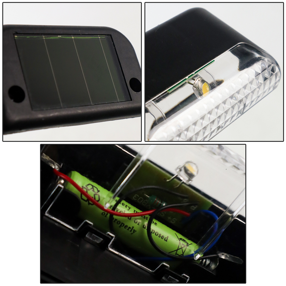 Solar Decorative Garden Lights IP44 Warm White Sensor 4 PCS - L20 - Black